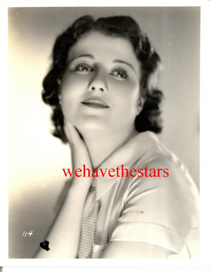 Vintage Sidney Fox GORGEOUS '34 TRAGIC STAR DBW Publicity Portrait by FREULICH