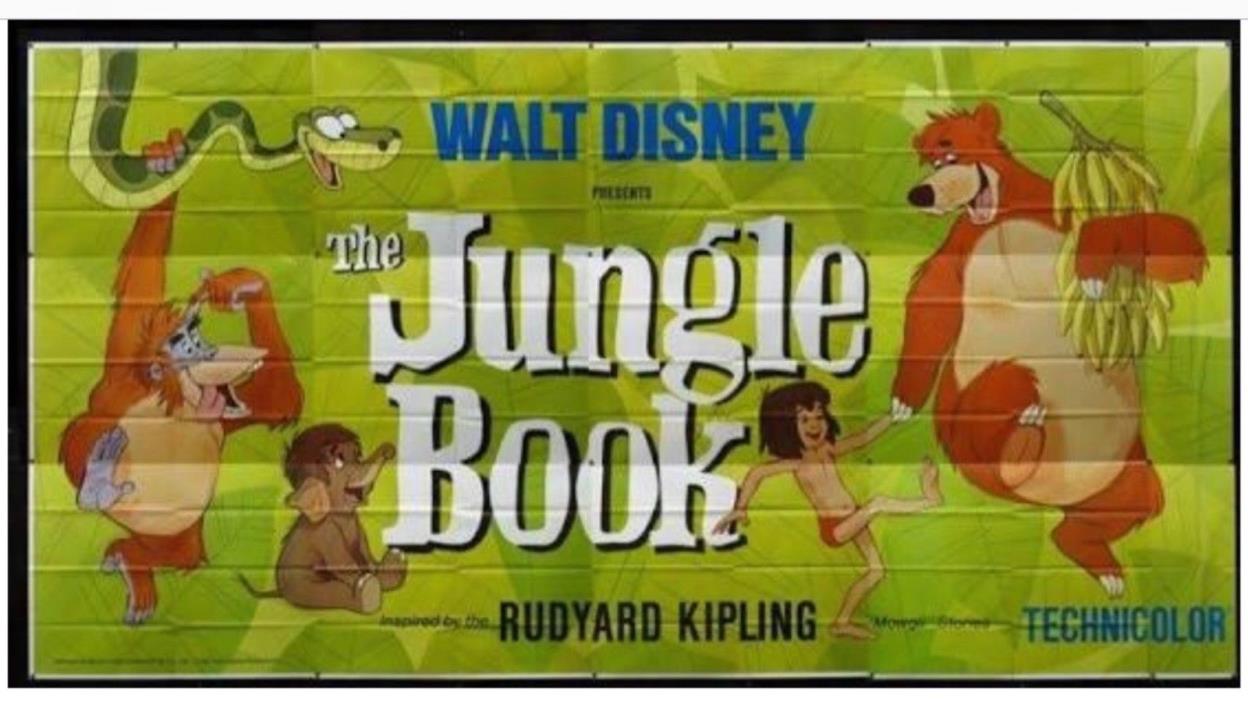 1967 Jungle Book 30 Sheet Poster