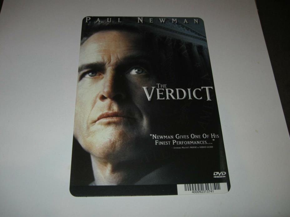 THE VERDICT  MOVIE BACKER CARD - PAUL NEWMAN (not a dvd)