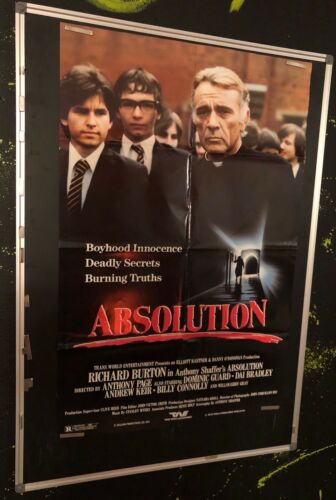 ABSOLUTION Original Movie Poster 1978 RARE 3 FREE MARKETING ADS INCLUDED FREE!!