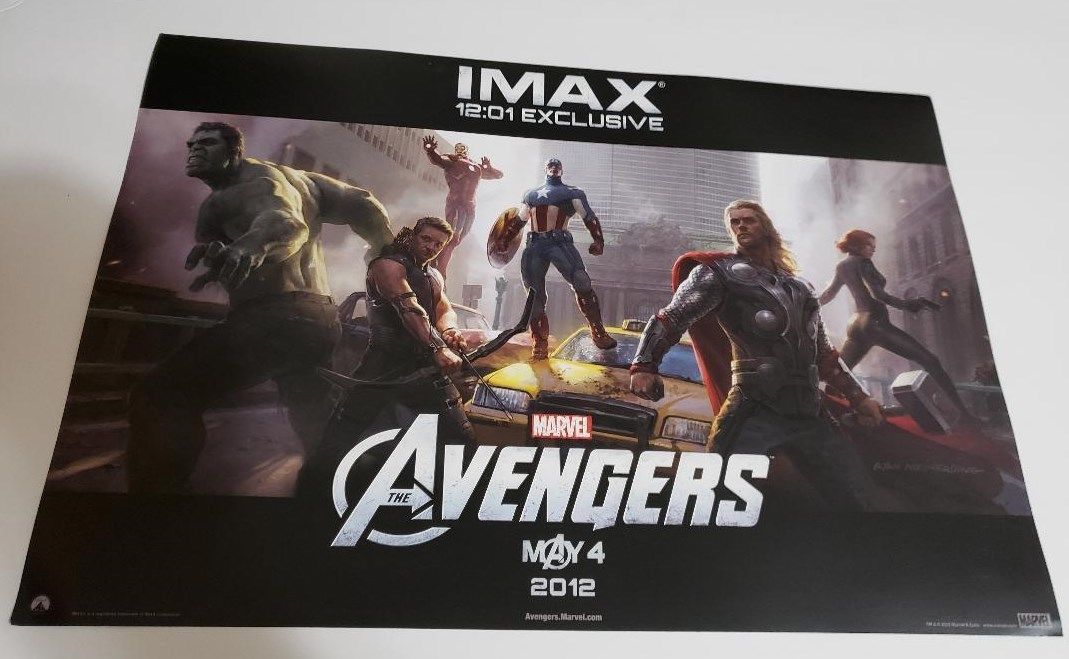 Marvel Avengers (2012) 13 1/2 x 19 1/2 Original Theactrical IMAX Poster