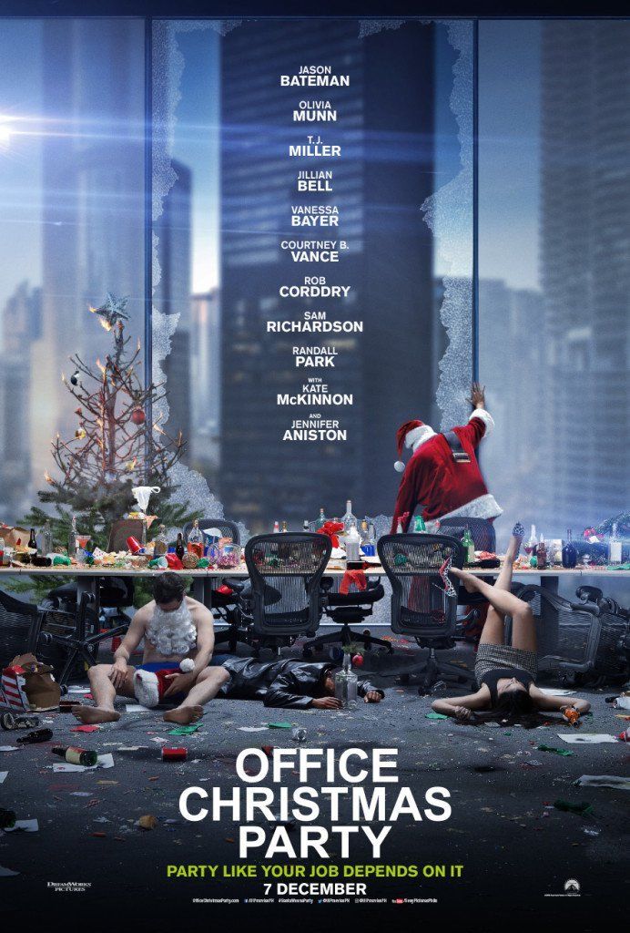 OFFICE CHRISTMAS PARTY 2016 Original Movie Poster 27x40 - DOUBLE SIDED