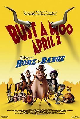 Home on the Range authentic Disney movie double-sided poster 27x40