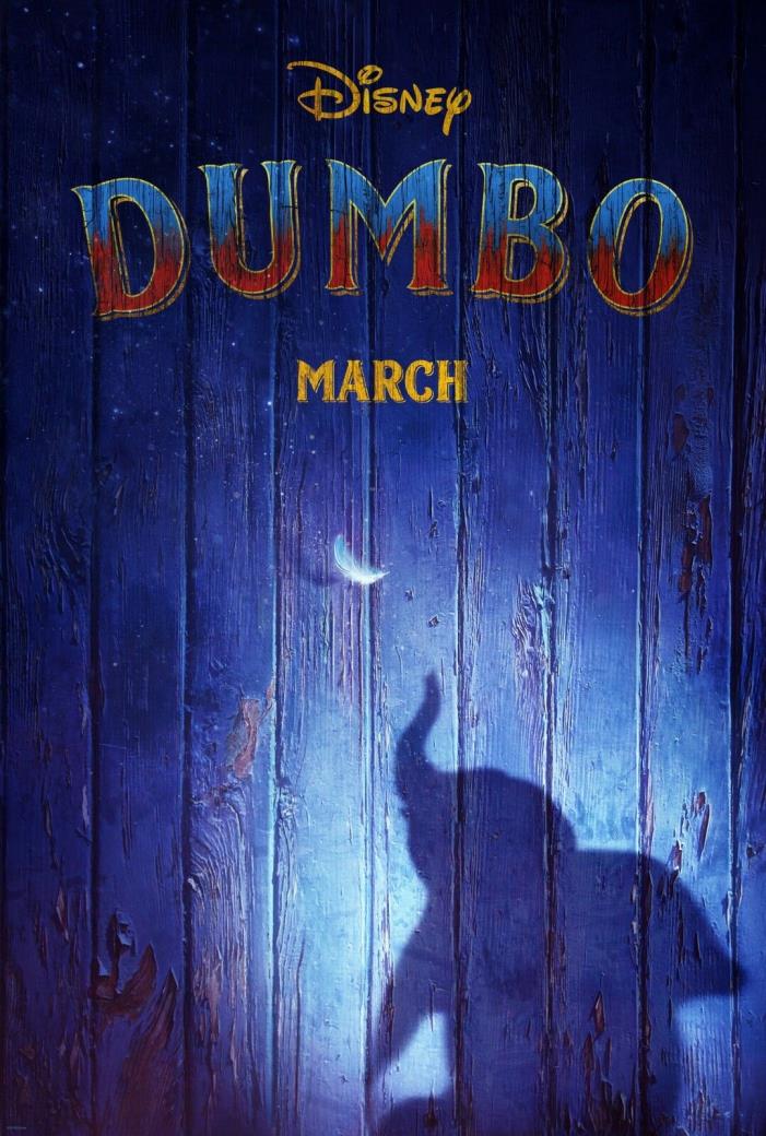 Dumbo Original D/S movie poster 27x40 Disney Danny DeVito Michael Keaton  Burton