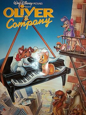 OLIVER & COMPANY 1988 ORIGINAL Rolled MOVIE POSTER 27x41