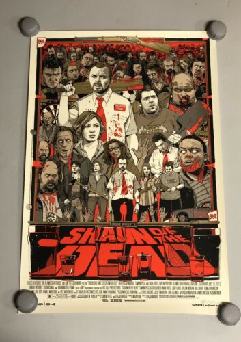 Shaun Of The Dead Alamo Drafthouse Cinema Poster Tyler Stout Numbered Sold Out