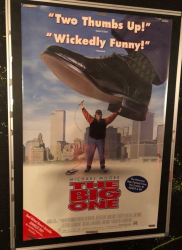 THE BIG ONE Original Movie Poster 1998 RARE MICHAEL MOORE DOCUMENTARY