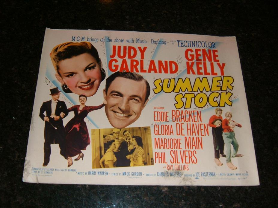 SUMMER STOCK Original (1SH) 1950 Movie Poster, 22