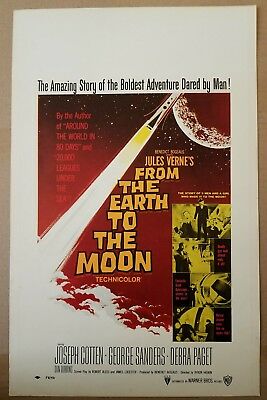 FROM THE EARTH TO THE MOON Joseph Cotten George Sanders Debra Paget Orig US WC