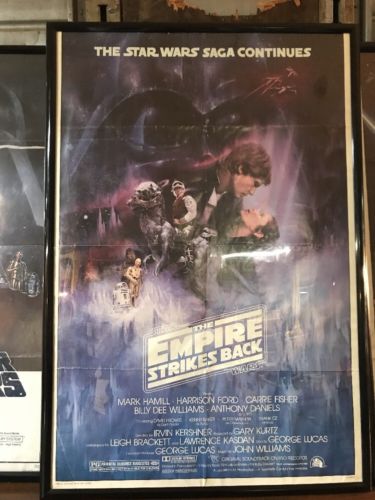 The Empire Strikes Back Movie Poster - Original - Rare Promo Version - Framed