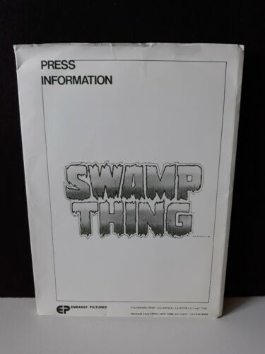 RARE Vintage 1981 SWAMP THING Press Release Kit w/ 10 B&W photos & personal note
