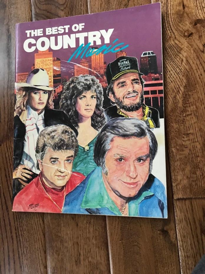 THE BEST OF COUNTRY MUSIC BOOK BLACK WHITE PHOTOS JENNINGS STRAIT HAGGARD 1989?