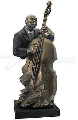 Double Bass Bust Statue Sculpture Figurine - Jazz Band Collection