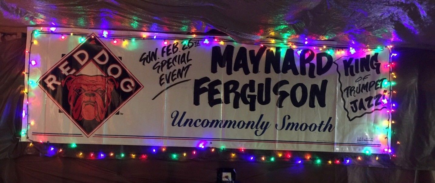 Maynard Ferguson Concert Vinyl Red Dog Beer Banner Man Cave Decor Vintage Rare