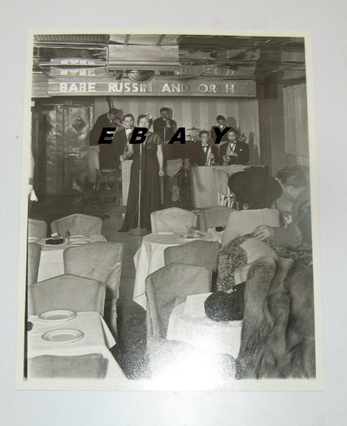 1941 Original Jazz Photo Young Billie Holiday Famous Door Club NYC Babe Russin