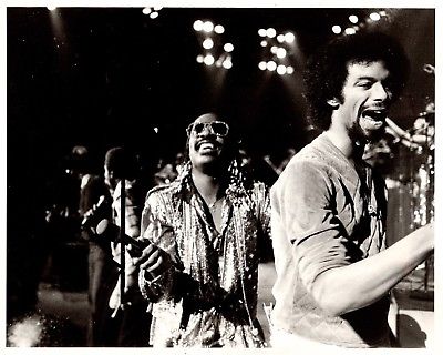 STEVIE WONDER & GIL SCOTT HERON Live Concert Photograph 1981 From News Archive