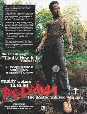 REDMAN Original Trade Magazine Ad Rare THE DOCTOR WILL SEE YOU NOW MUDDY WATERS