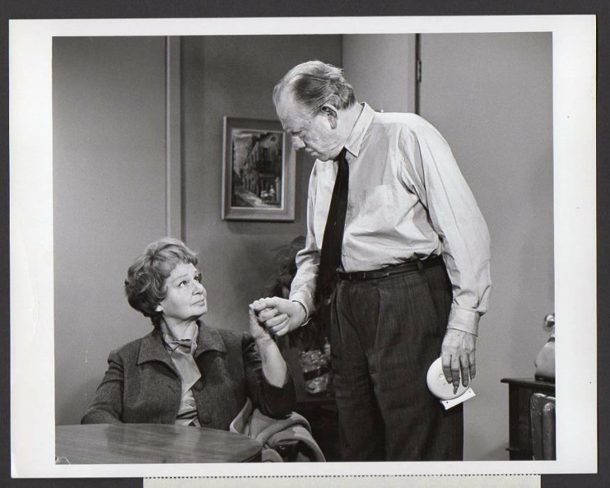 Melvyn Douglas & Shirley Booth CBS PLAYHOUSE 1967 TV Vintage Orig Photo 7x9