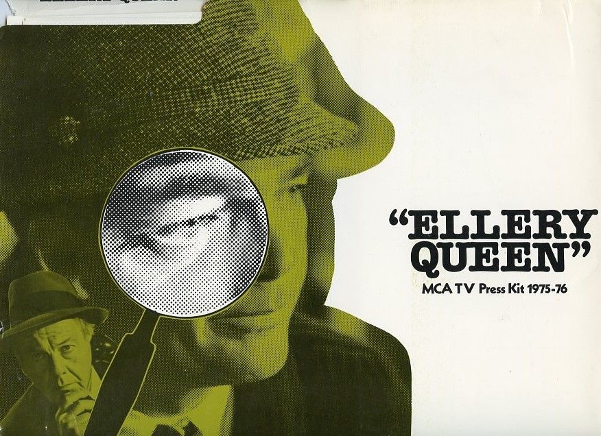 JIM HUTTON DAVID WAYNE ELLERY QUEEN RARE ORIGINAL 1975 NBC TV PRESSKIT