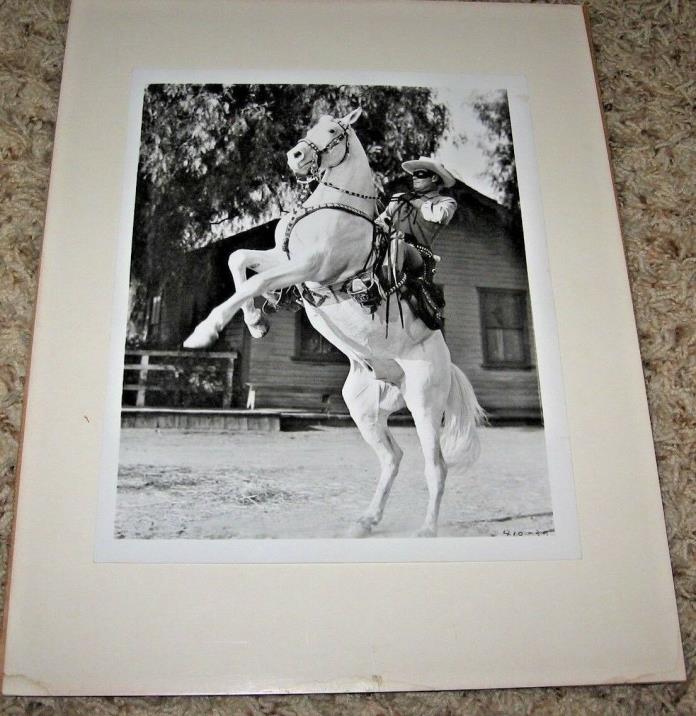 THE LONE RANGER & SILVER ~ CLAYTON MOORE ~ Glossy 8x10 Photo Print 1933
