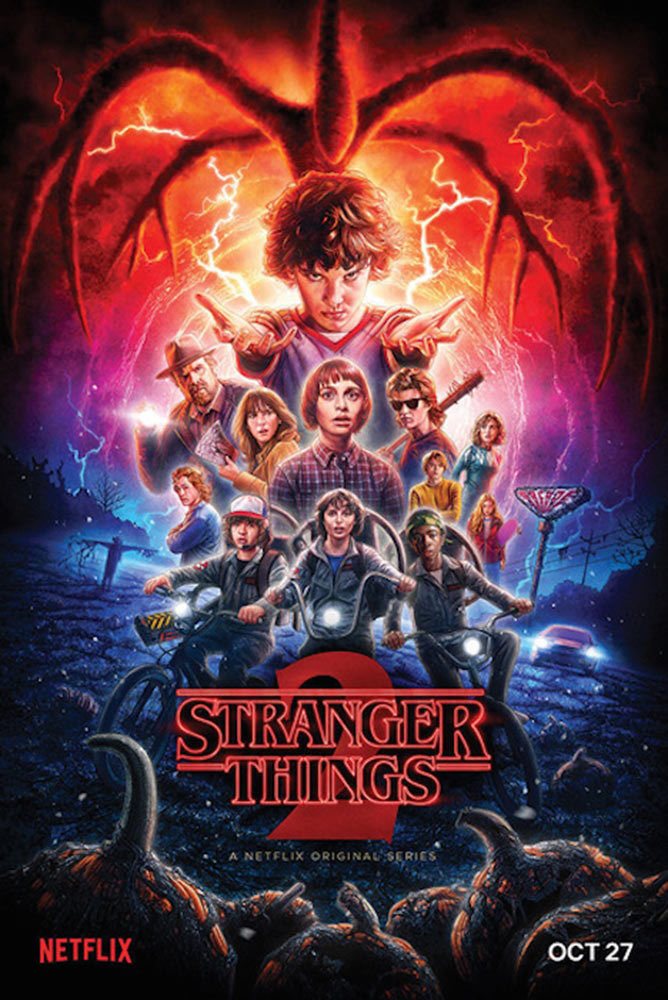 Stranger Things 24 X 36 inch Character Collage Television Series Poster Netflix