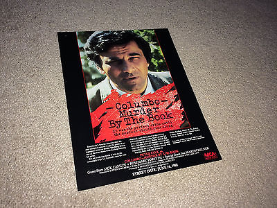 COLUMBO TV Movie Promo Flyer Press Sheet 1971 Detective Peter Falk Crime R88