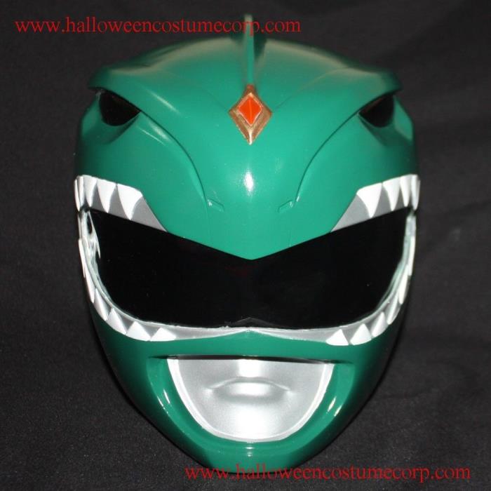 Mighty Morphin Power Rangers Green Ranger Helmet Prop Cosplay 1:1