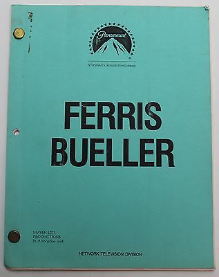 Ferris Bueller * 1990 Original TV Show Script Season 1 Finale (NOT the MOVIE)