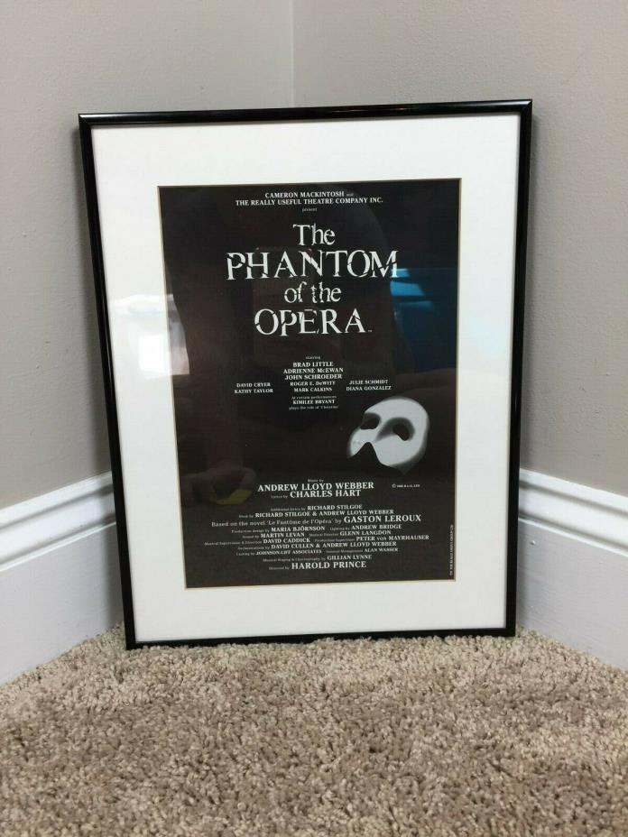 The Really Useful Group Phantom Of The Opera Framed Print Webber Hart  #Slf