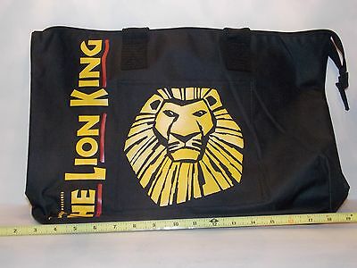 Disney The Lion King Broadway Play Musical Canvas Tote Bag With Zipper NEW NWT