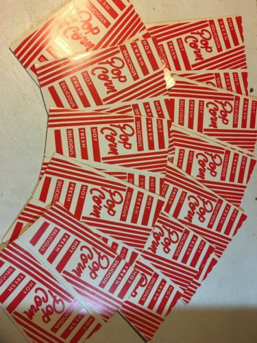 Vintage Popcorn Boxes Movie Theatre carnival County Concession Stand Lot 10