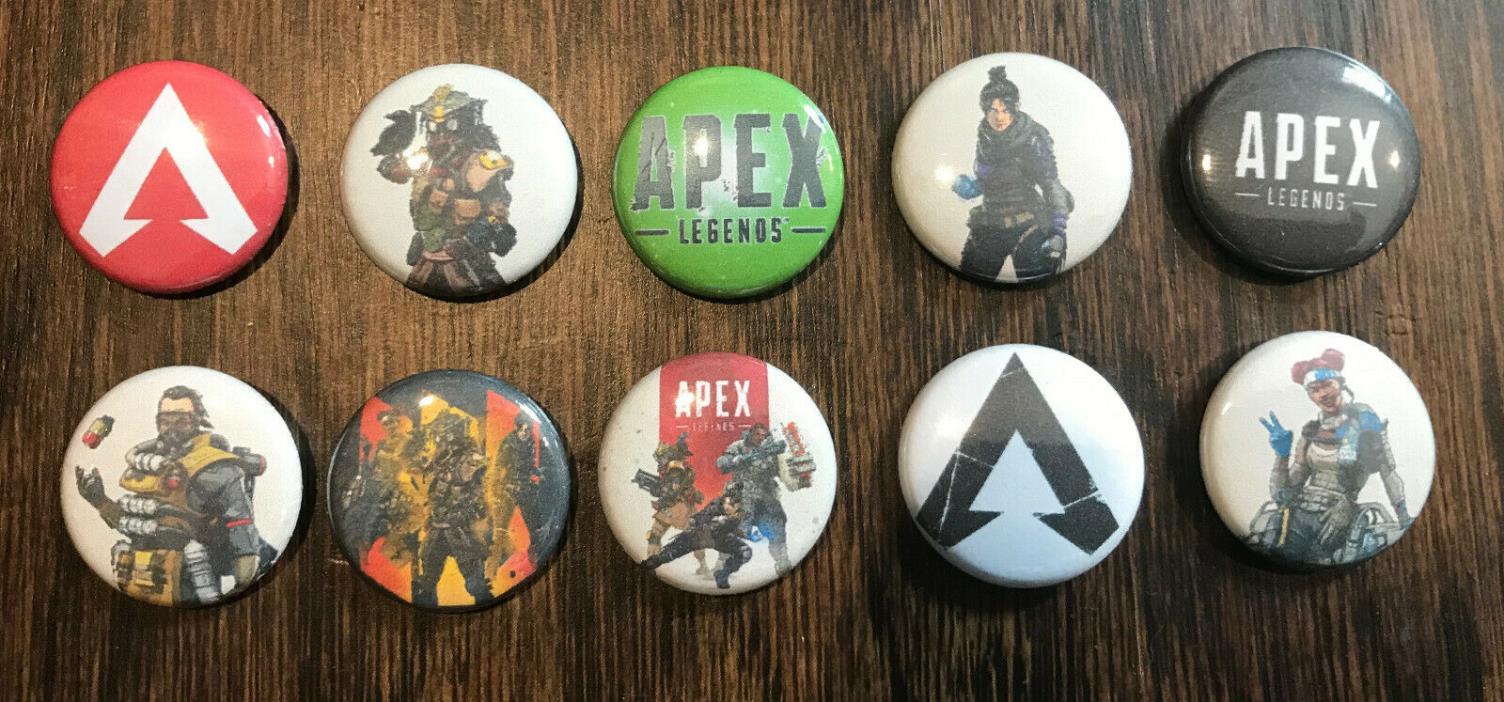 Lot of 10 APEX LEGENDS 1'' Buttons/Pins PARTY FAVORS!!!!