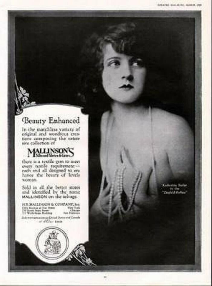 1925 MALLINSON KATHERINE BURKE PHOTO ZIEGFIELD FOLLIES 6118