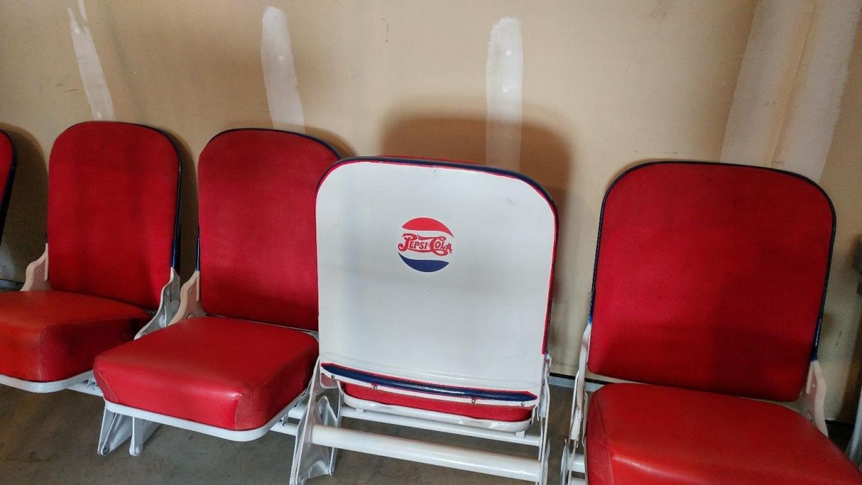 Pepsi  Vintage Movie Theater Seats  Set of 5 - Man Cave