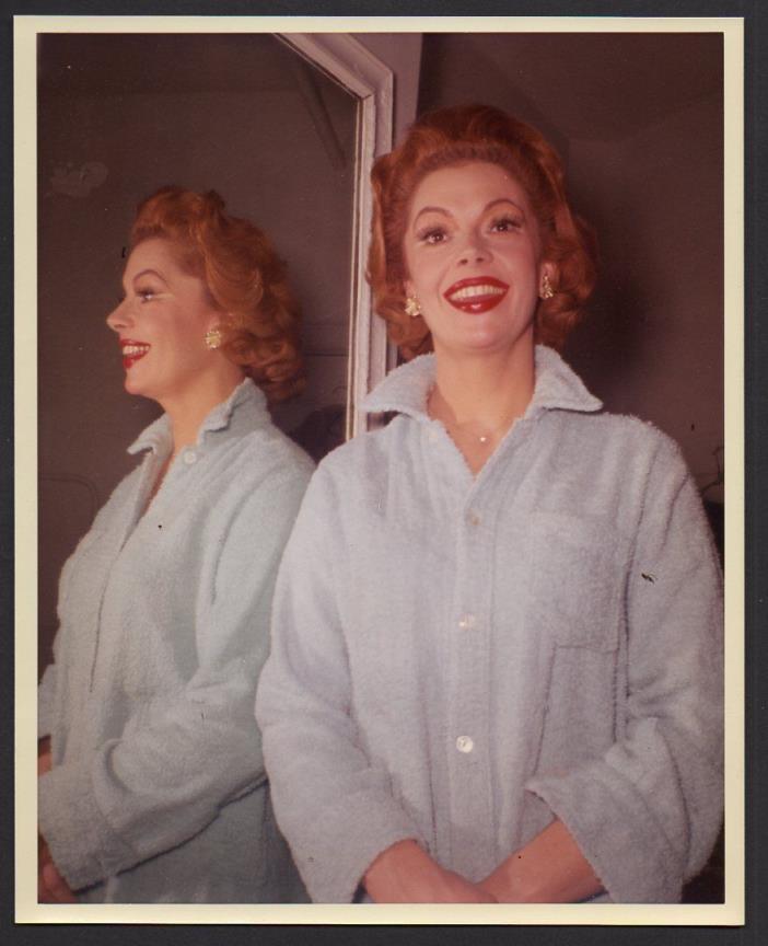 JAYNE MEADOWS in dressing room The Gazebo Broadway play VINT ORIG PHOTO