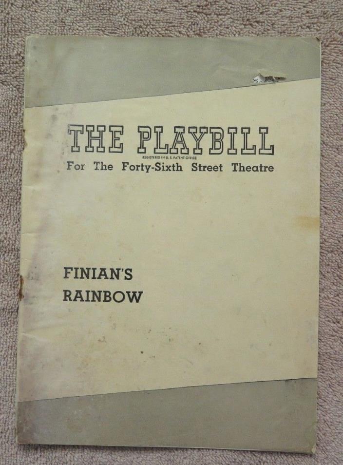 FINIAN'S RAINBOW at The Forty-Sixth Street Theatre-1948 Playbill