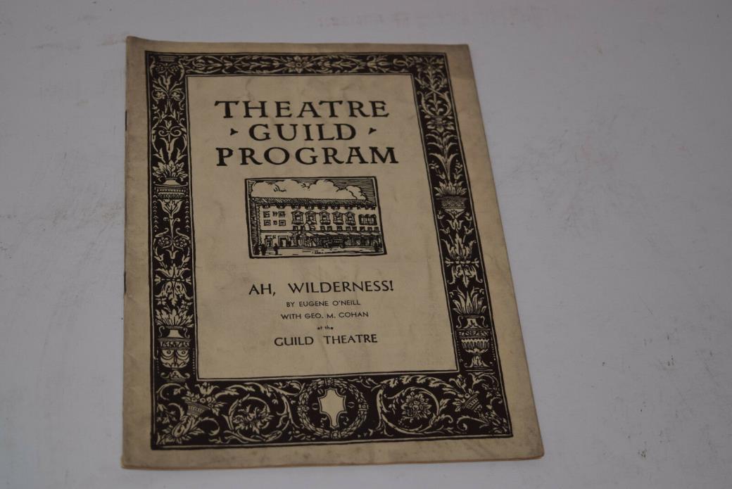 Vintage 1934 Theatre Playbill - 