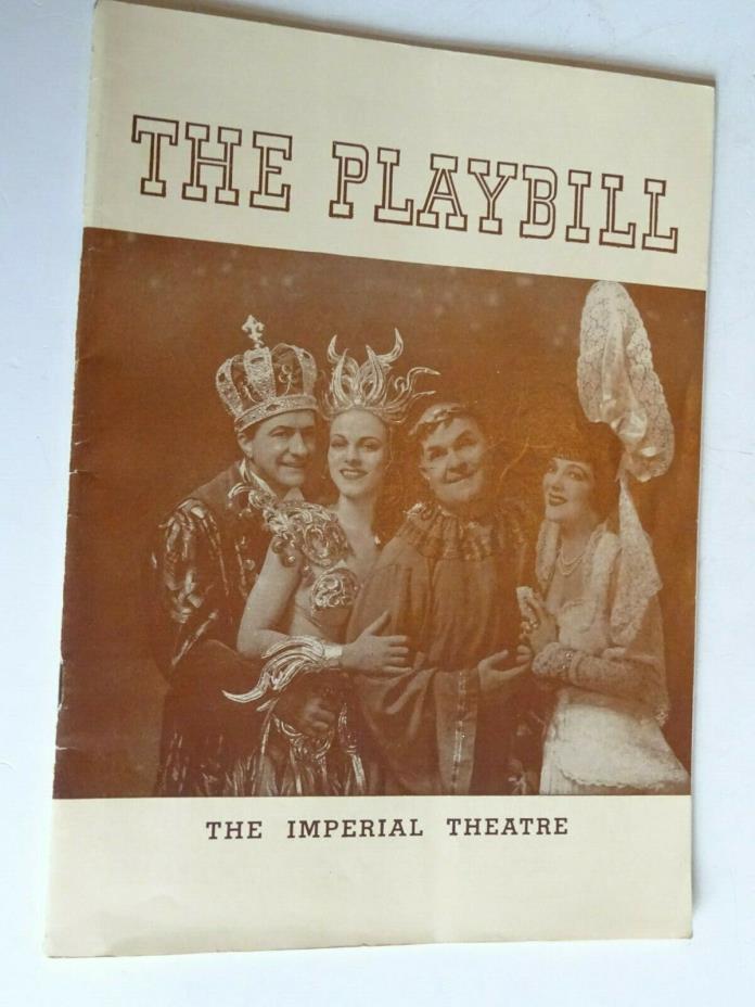 1941 Playbill Imperial Theatre program Louisiana Purchase Gaxton, Zorina, Moore
