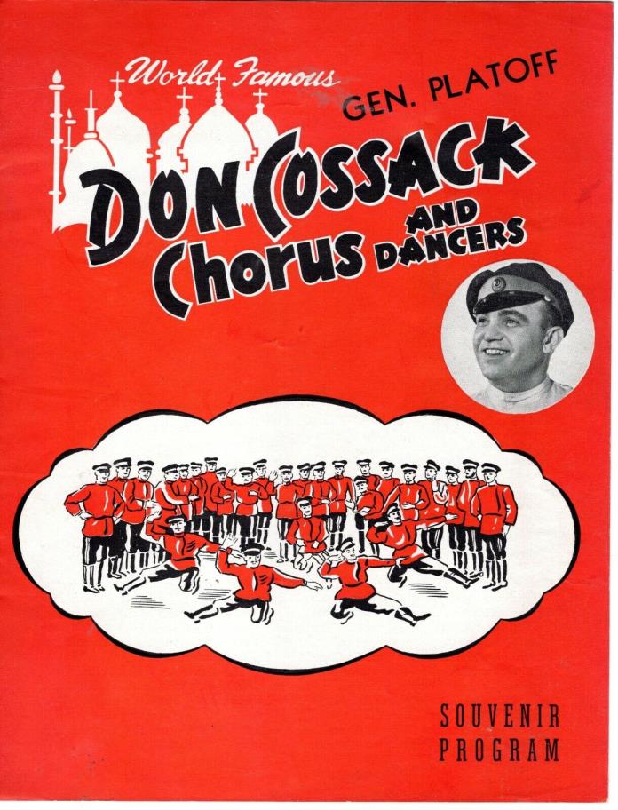 1945 Don Cossack Chorus Gen Platoff & Mary Baldwin College Souvenir Programs