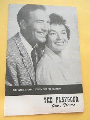 May 25 - 1959 - Geary Theatre Playgoer - Two For The Seasaw - Ruth Roman