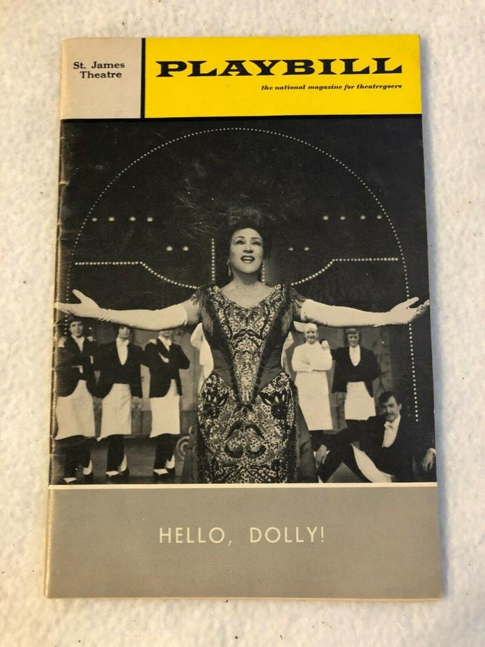 Vintage Hello Dolly Playbill - 1959 - RARE