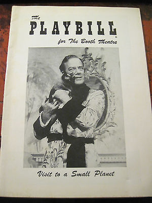 JULY 1957 - Booth Theatre Playbill - Visit To A Small Planet - Edward Andrews