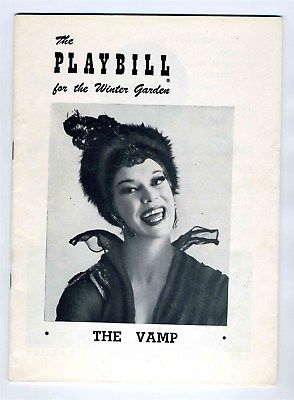 1955 THE VAMP Carol Channing Playbill Winter Garden Theatre  New York
