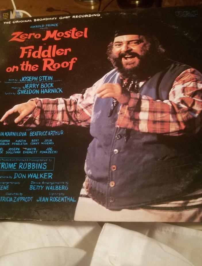 December 1964 - Imperial Theatre Playbill - Fiddler On The Roof - Zero Mostel