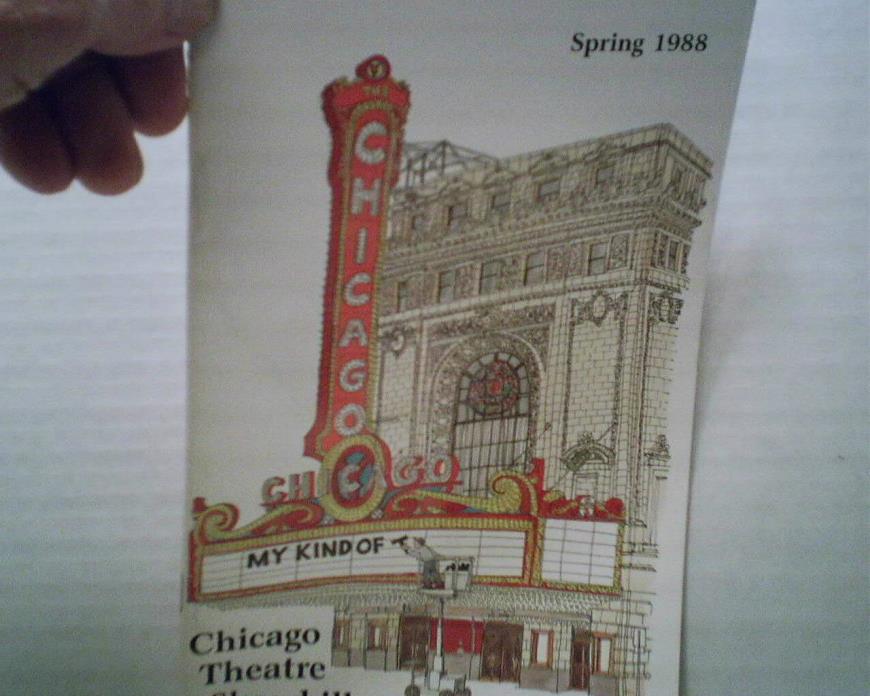 VINTAGE CHICAGO THEATRE SHOWBILL SPRING 1988 FRANK, DEAN & SAMMY TOGETHER AGAIN
