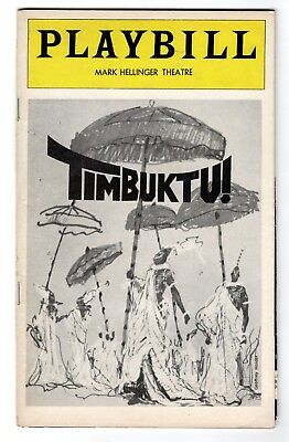 Timbuktu Mark Hellinger Theatre Playbill April 1977 Broadway NYC