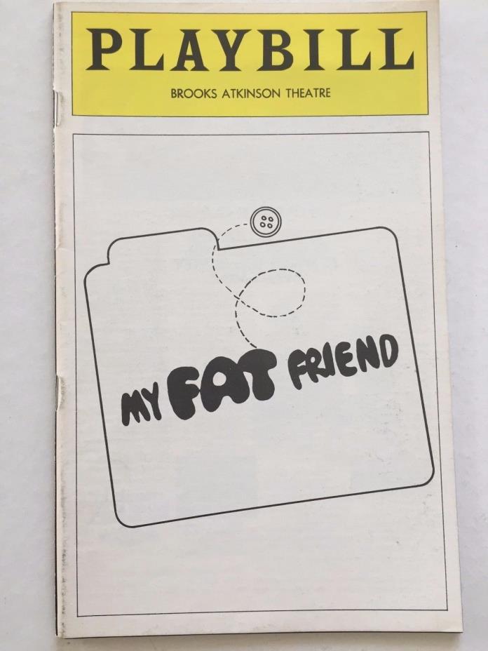 My Fat Friend - November 1974 Playbill- Lynn Redgrave, George Rose, John Lithgow
