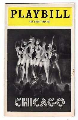 Chicago 46th Street Theatre Playbill June 1977 Broadway NYC