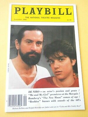 Sept. - 1986 - The National Theatre Magazine Playbill - Cuba and His Teddy Bear