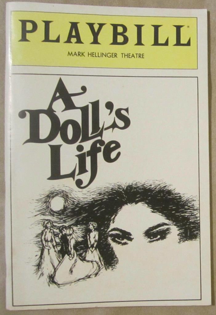 Playbill,The Mark Hellinger Theatre,Sept.'82,